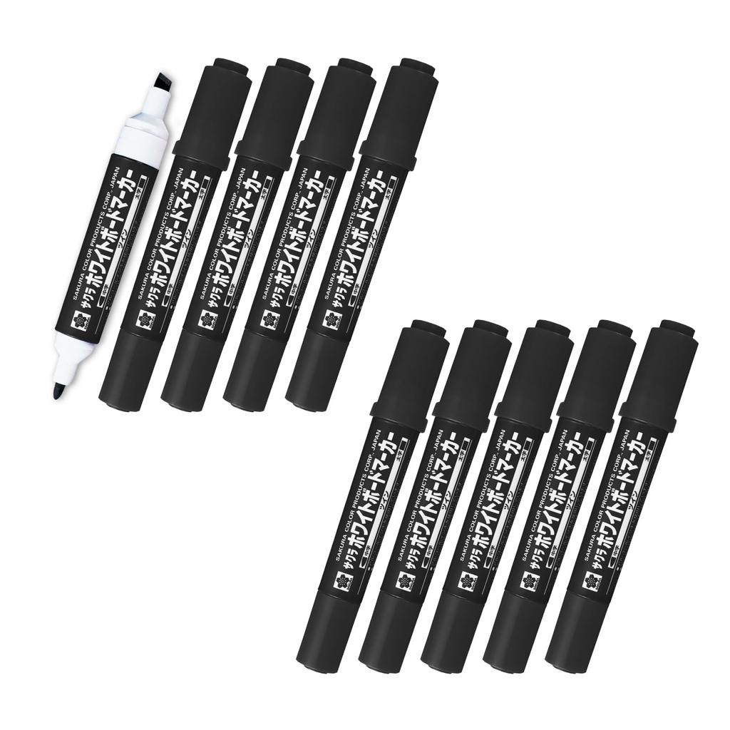Sakura Whiteboard Marker Twin 10 Pcs Cray-Pas WBK-T#49(10) Black,