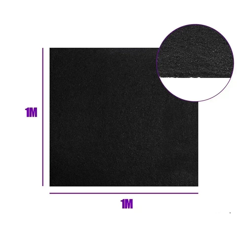 Cooker Hood Extractor Carbon Filter Sheet 100cm 100cm 3mm Activated Charcoal Sponge for Range Hood Grease and Odour Filtration