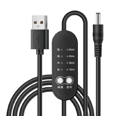 USB To DC35135 Power Cable With Convenient Temperature Setting And Timer Switches