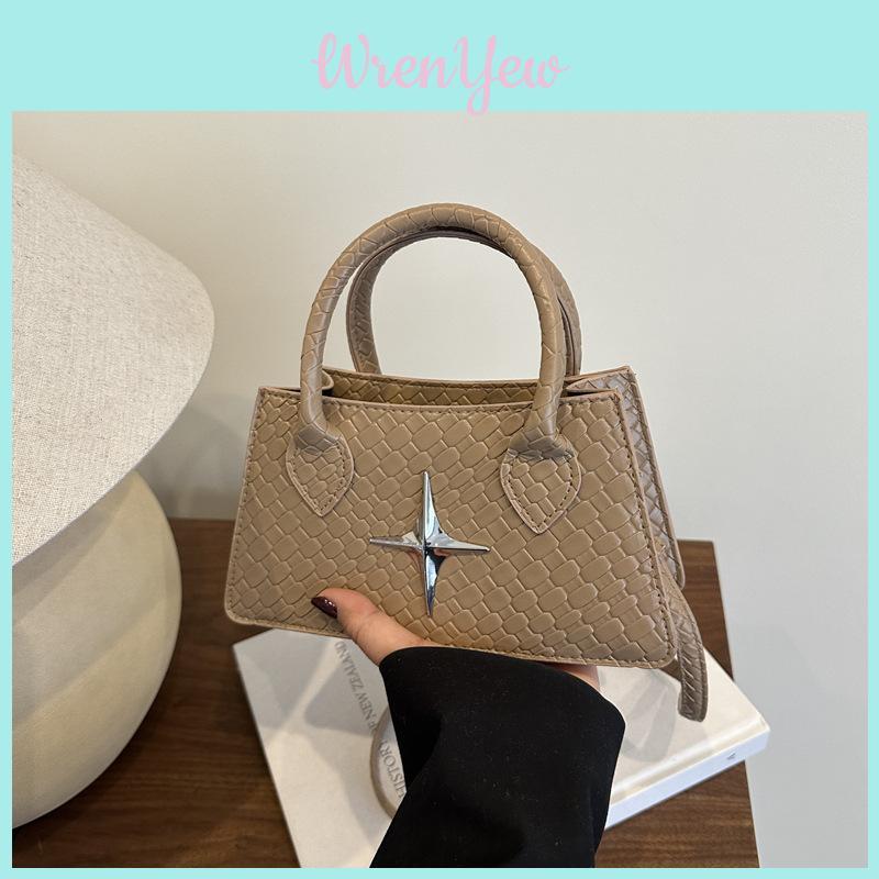 Vintage Crossbody Bag For Women With Pu Material And Metal Star For Daily Casual Use