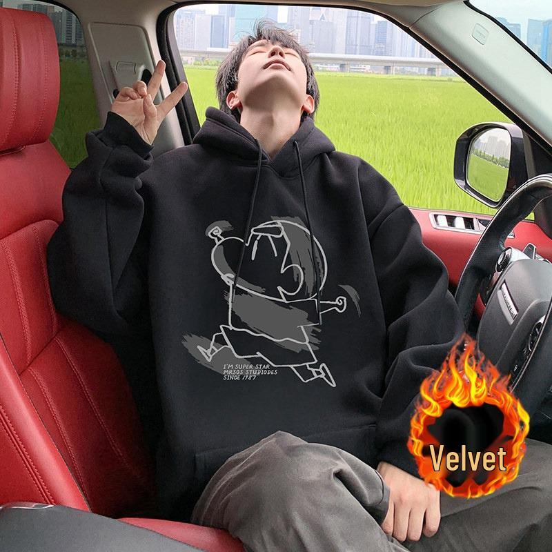 Herren Cartoon Oversize Hoodie - 2025 Herbst/Winter Lässige Streetwear Jacke