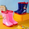 Kids' Tall Waterproof Fleece-Lined Rain Boots for Boys and Girls