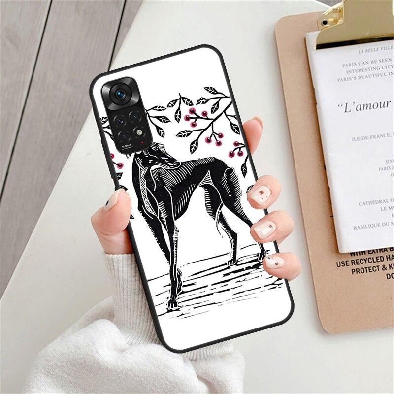Galgo Greyhound Hund Hülle Für Xiaomi Redmi 9 10 9C 10A 10C Hülle Für Redmi Note 7 8 9 10 11 Pro 8T 9S 10S 11S