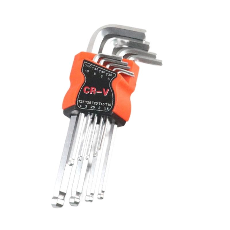 9Pcs Torx L Shaped Wrench Set Corrosion Resistant For Professional Mechanics