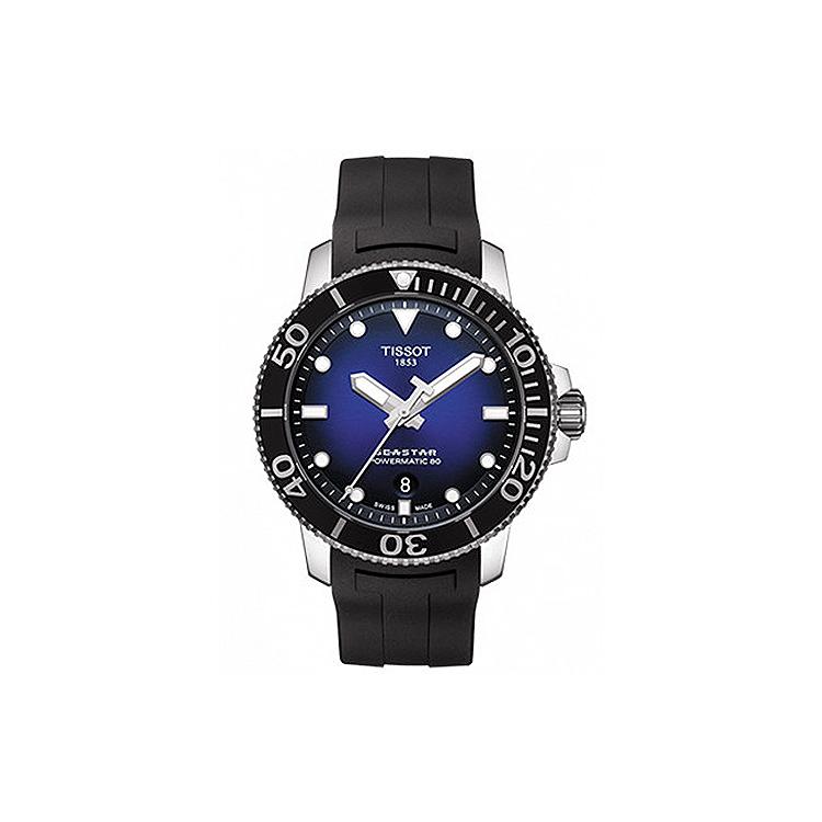 TISSOT Starfish Collection Mechanical Movement Men's Watches Watch 43mm Black Dial Stainless Steel Case T120.407.17.041.00-