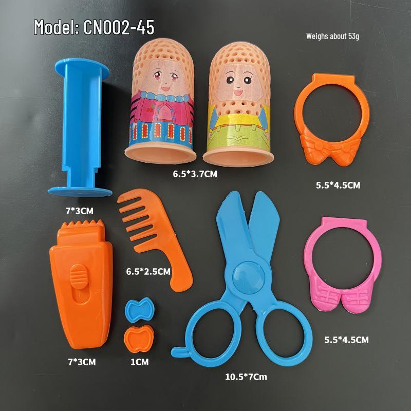 Children's DIY Color Clay Craft Kit: Includes Leather Clay, Glue Machine, Needle Cylinder, Noodle Maker, Dessert, Cake, and Bread Making Tools.