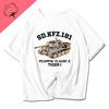 World War Ii Tank World Tiger M4 Military Enthusiast Short Sleeved TShirt Cotton Vintage Unisex Clothes