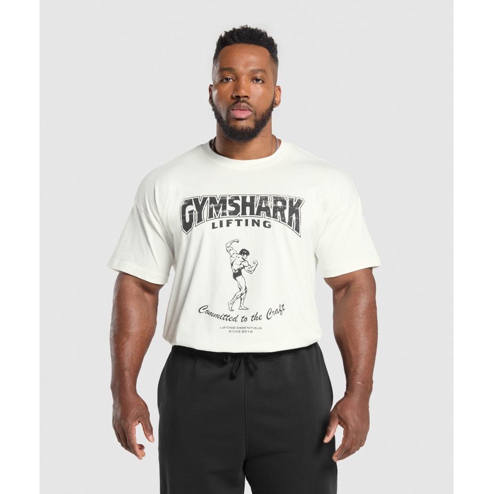 

Gymshark Футболка Committed To The Craft мягкая белая A6a2v Wcmy