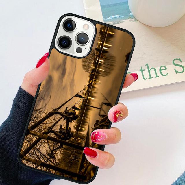 Carp Fish Fishing rod coque Phone Case for iPhone 17 Air 16 15 14 12 13 PLUS 11 PRO MAX coque Cover Fundas