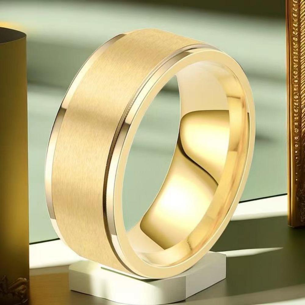Men Women Fashion Stainless Steel Rings Wedding Engagement High Quality Accessory