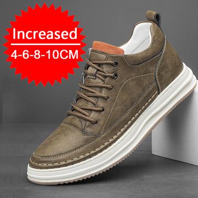 COZOK Moda Erkekler İçin Asansör Ayakkabıları 4/6/8CM Artan Görünmez İç Yükseklik Açık Hava Koşu Günlük Spor Ayakkabıları Beden 37-44