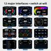 Universal GPS Digital LCD Car HUD Head-up Display Speedometer Altitude Speed Gauge Off-road Vehicle Slope Meter Car
