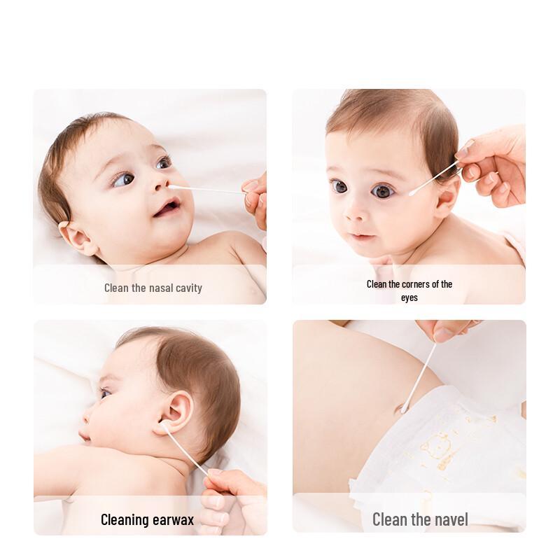 PurCotton Baby Cotton Swabs & Oral Cleaning Sticks