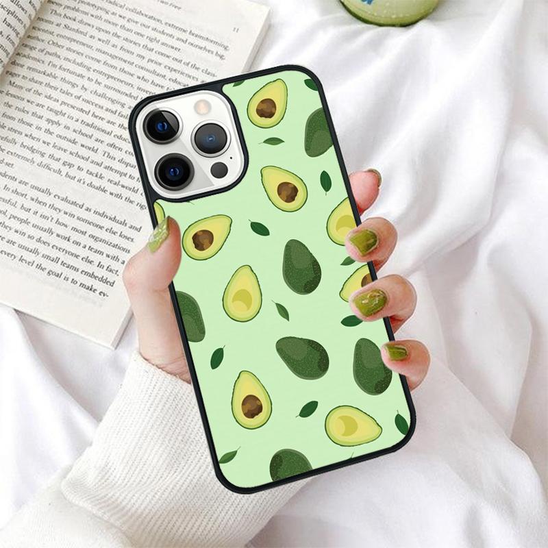 Süße Avocado-Handyhülle für iPhone 17 Air 16 PRO MAX 15 14 PLUS 12 11 13 Rückabdeckung Fundas Schale coque
