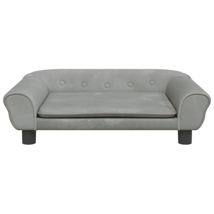 VidaXL Canapé pour enfants gris clair 70x45x26 cm velours, mini canapé, mini canapé-chaise, mini canapé pour enfants, canapé 3196401