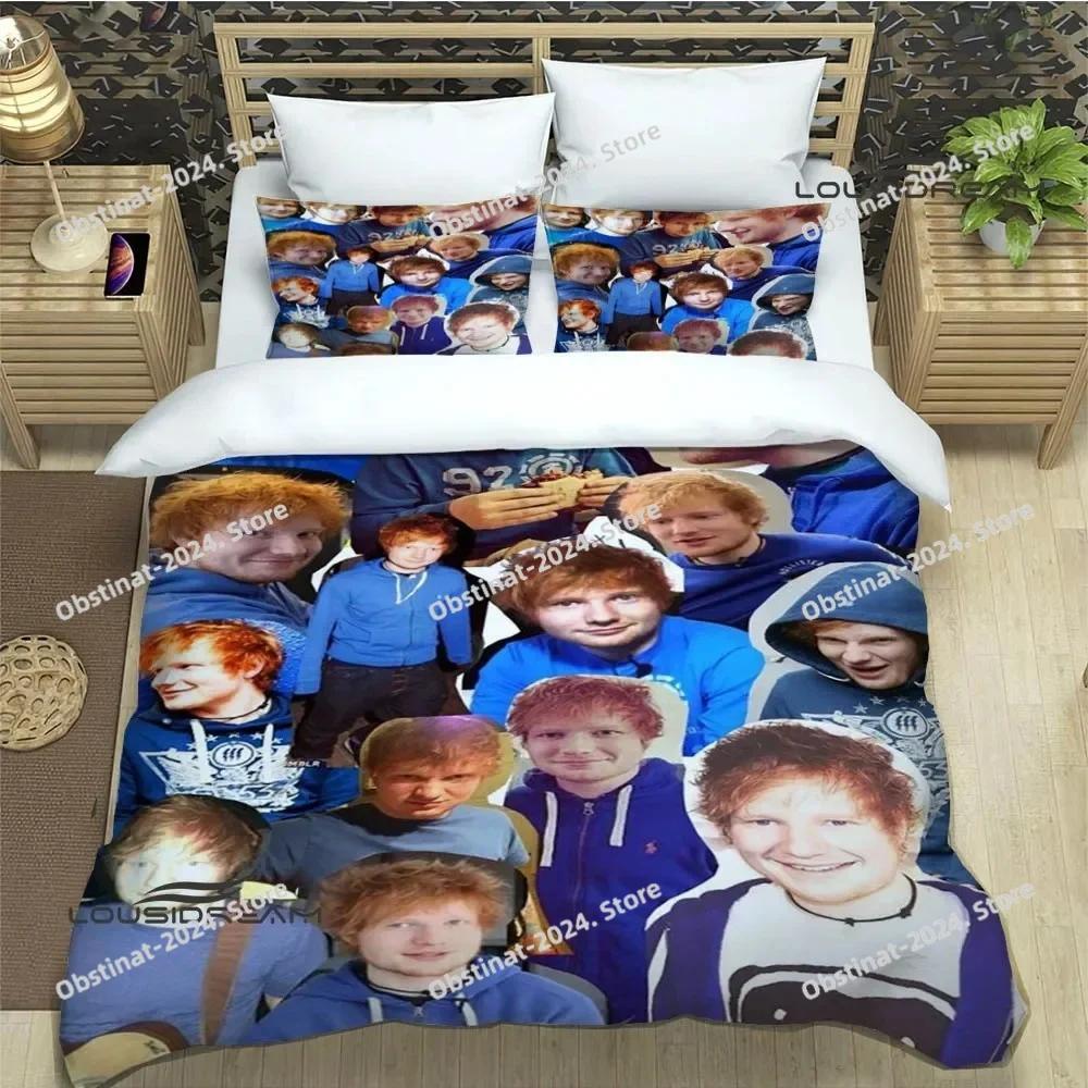 Top Singer Ed Sheeran Bedding Set Duvet Cover Full Queen King Size Pillowcase Bed Printed Bed Set Aldult Kid Bedroom Single Twin