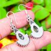 Natural Labradorite Gemstone Handmade 925 Sterling Silver Earring 1.73" h7U23