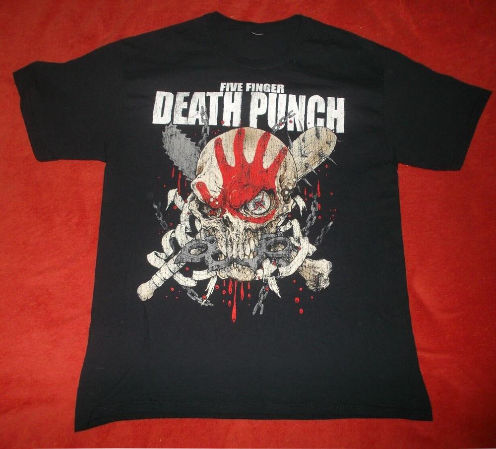 FIVE FINGER DEATH PUNCH Band Concert Tour Adult Unisex T-Shirt Full Size Unisex T-Shirt XL