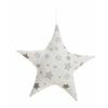 Polštář - Hvězda - 51 x 51 cm - Bílý - Šňůrka na zavěšení