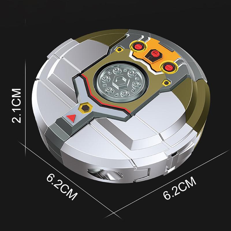Deformation Robot Fingertip Gyro Decompression Toy Creative New Special Rotating Cool Deformation Gyro