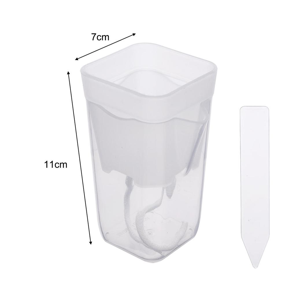 5/1PCS Self Watering Flower Pots Plastic Plant Pot with Drainage Holes Transparent Planting Flower Pot Home Garden Accessories