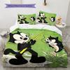 Felix the Cat  Pattern Bedding Quilt Set  Home Decoration  Gift (1 * duvet cover + 2 * pillowcase  without core)