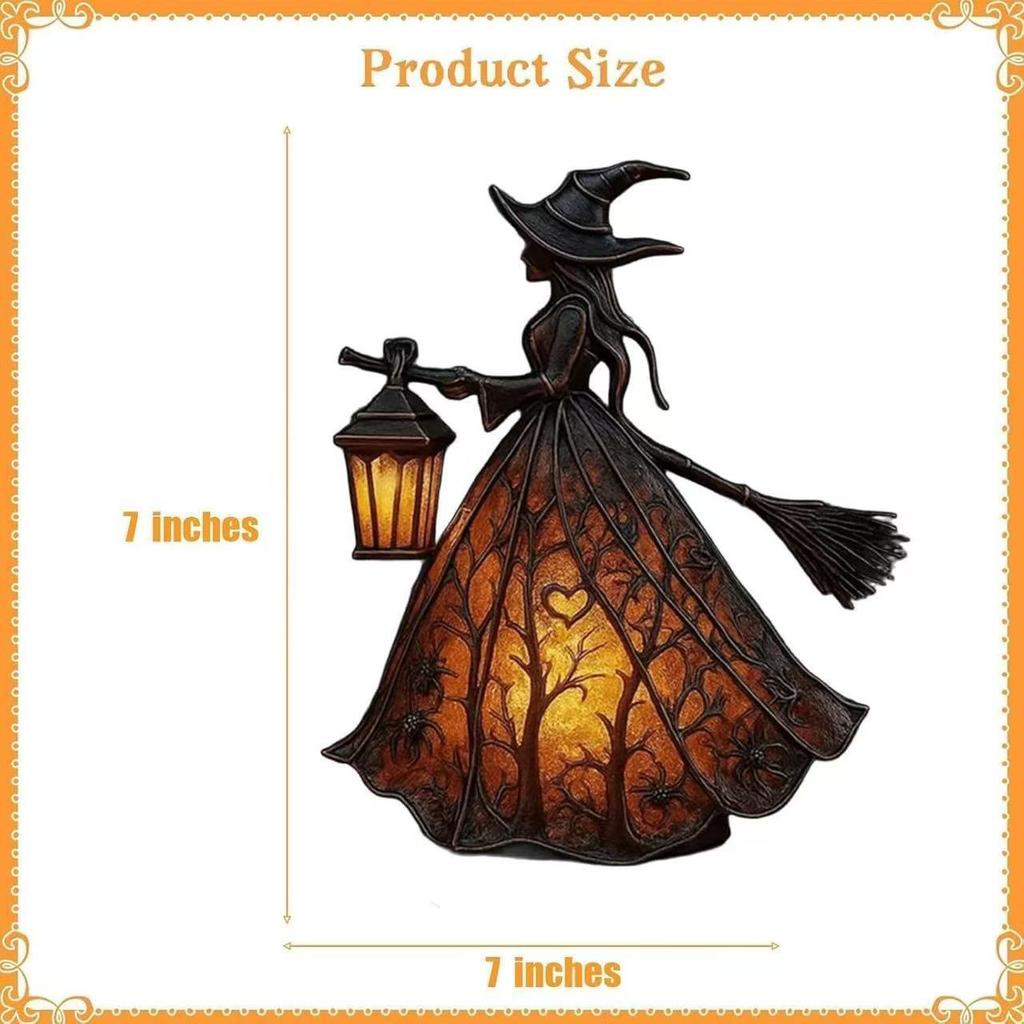 2025 Popular New Fashionable Halloween Home Decor Creative Personality Witch Lantern Home Decor Crafts Gift