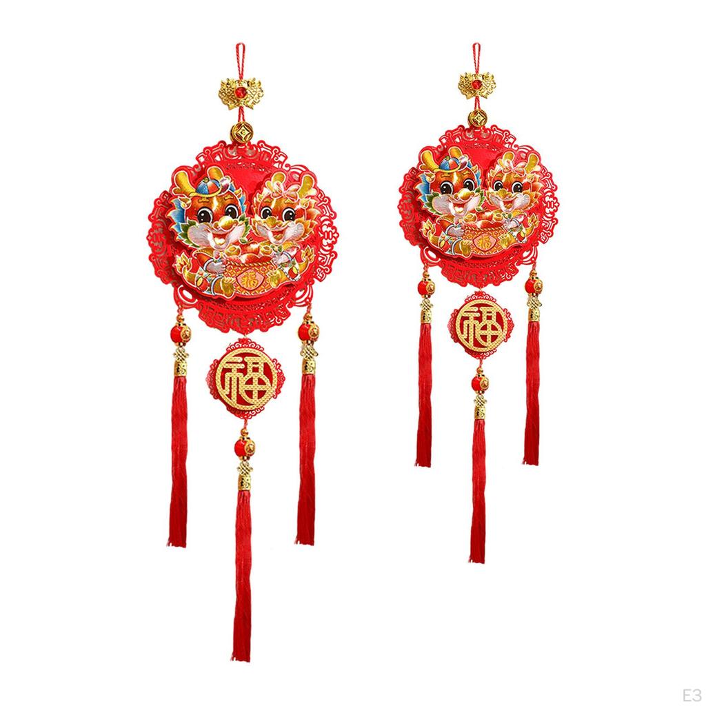 Dragon Door Sign Chinese Year Decoration Lunar Wall Home Office Living Room Fu