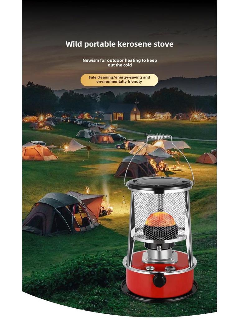 Portable Kerosene Heater Stove for Outdoor Activities Like Ice Fishing, Camping, and Household Heating.