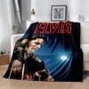 Elvis Presley: Rock 'n' Roll König Decke Bequem Geeignet für Bettwäsche Stuhl Bett Vier Jahreszeiten Universell Digitaldruck