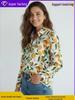 2026 Orange Element Niche Design Loose Long-Sleeve Shirt for Spring/Summer
