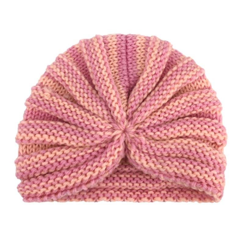 New Baby Boneless Hat, Children's Jacquard Cute Hat, Donut Fontanelle Protector, Baby Tip