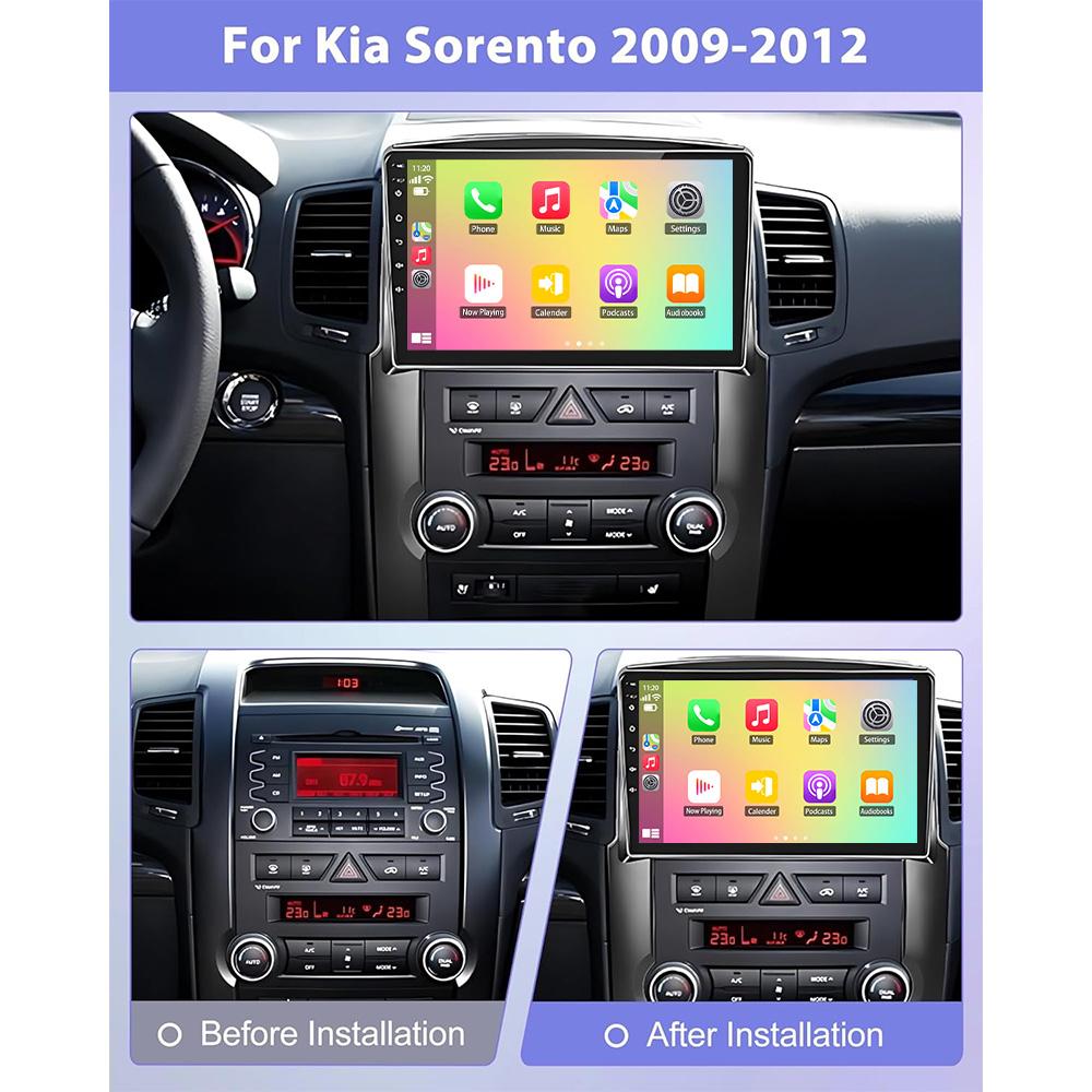 Android 13 Multimedia Für Kia Sorento 2009 - 2012 Auto Player GPS Stereo Navigation Autoradio Bildschirm Kein 2Din DVD Head Unit WIFI