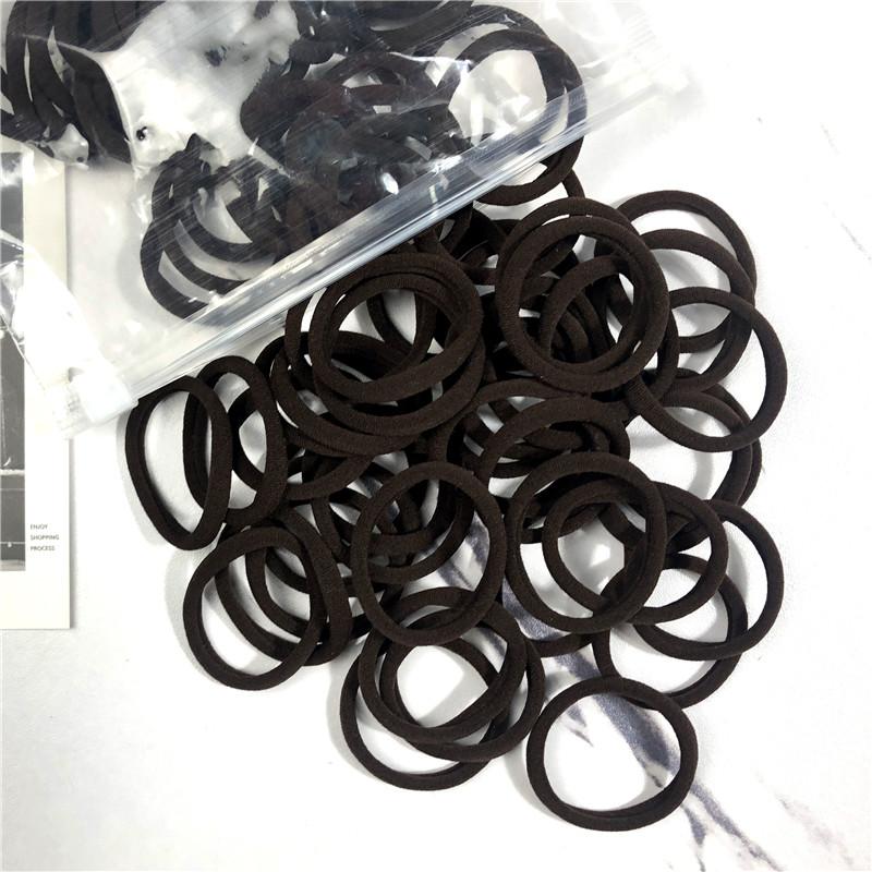20/50 STÜCKE/Set Haargummis für Frauen Mädchen Basic Haargummis Seile 4cm Einfaches Elastisches Stirnband Haarschmuck Pferdeschwanzhalter