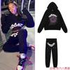 Unisex Oversized Hoodie With Puff Print Letter Design Streetwear Casual Sweatshirt Teens Adults