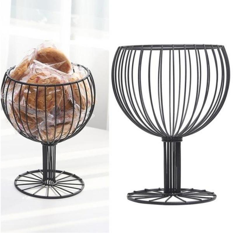 Wine Glass Shape Multi-Functional Storage Vegetable Fruit Basket Dessert Fruit Basket