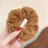 Autumn Winter New Sweet Plush Soft Girls' Women Pompom Hair Ties Elastic Hair Band Ropes Accessories Headwear
