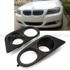 652F 2Pcs Front Bumper Fog Light Dual Hole Duct Cover for E46 2001-2006 Automotive Exterior Accessories