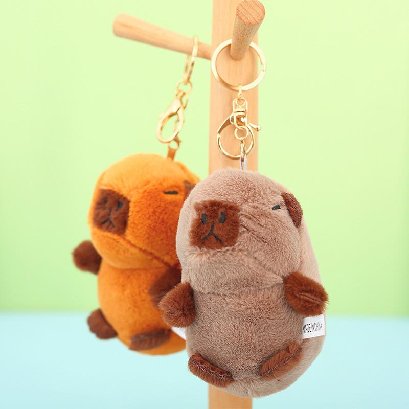 Cute Capybara Stuffed Animal Keychain Delightful And Quirky Plush Toy