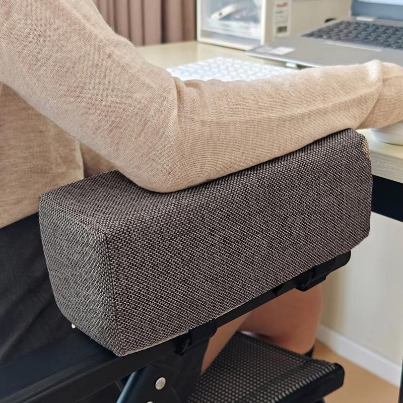 Cotton Linen Foam Elbow Pillow Chair Armrest Pad Support Arm Rest for Office Gaming Chair Armrest Chair Cushion Pad Elbow Relief