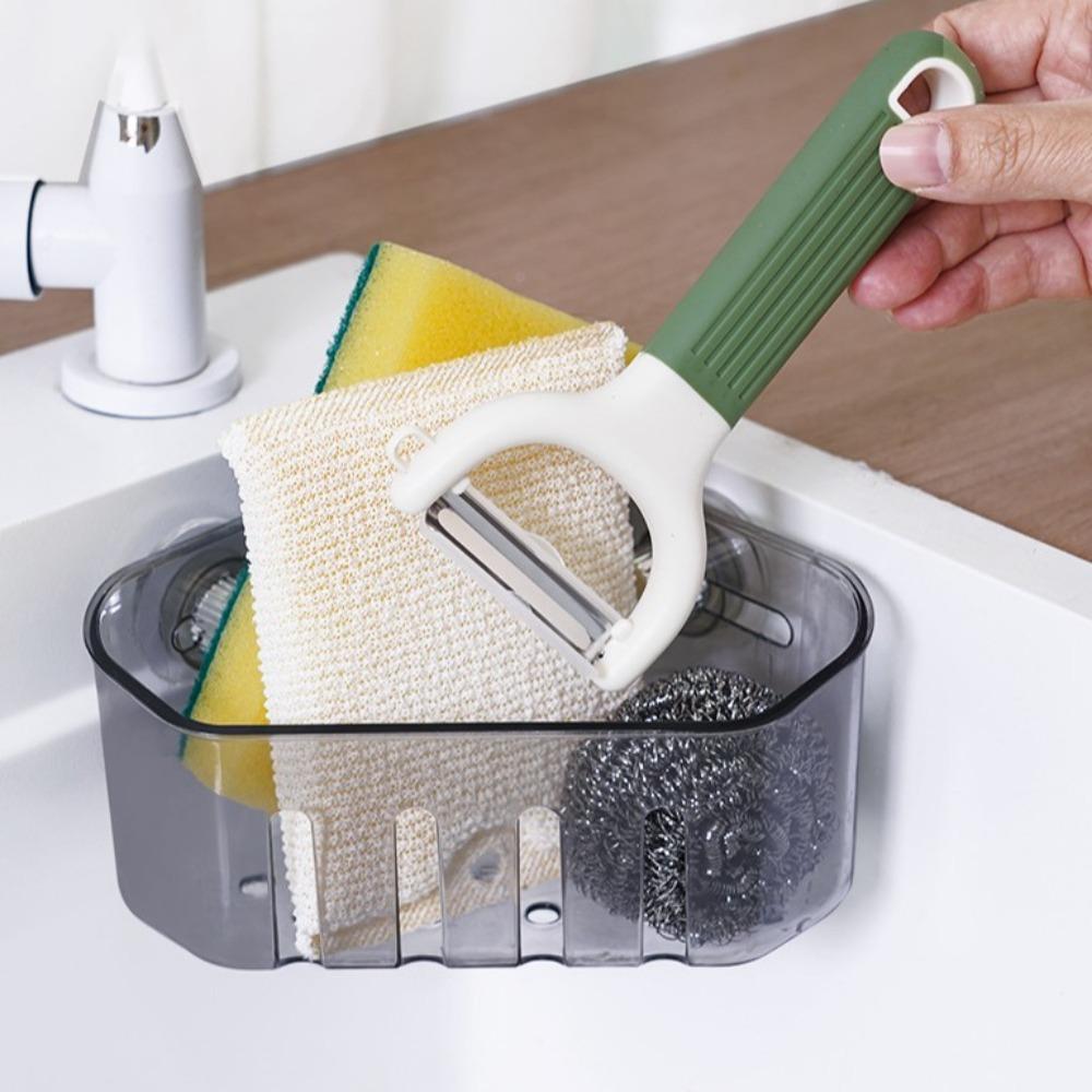 Multi functional Kitchen Sink Drain Racks Rotating Sponge Holder Sink Storage Basket  Laundry Room