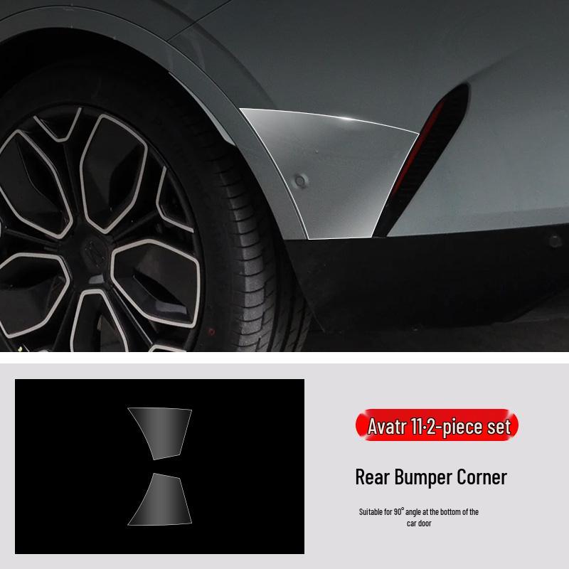 TPU Transparente Lackschutzfolie für Avatr 11 Türkanten, Kratzfest, Vorne & Hinten