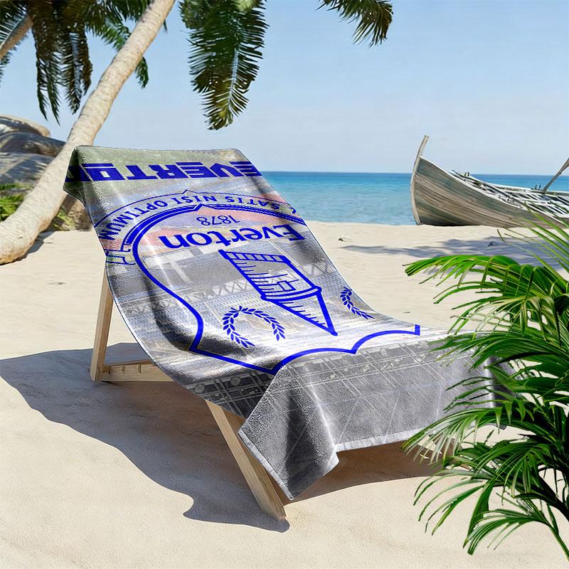 Everton Print Beach Towel, Large Soft Quick Dry Towel for Beach Camping Swimming
