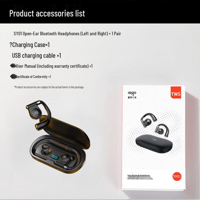 aigo SK03 Open-Ear Sport Bluetooth Earbuds