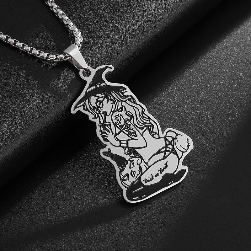 Stainless Steel Nordic Odin Rune Irish Celtic Trinity Knot Pendant Necklace Men Women Lucky Amulet Jewelry