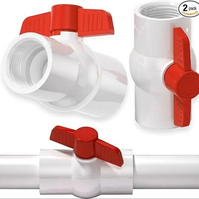 3/4 palce 1 palec PVC kulový ventil Vnitřní závit na vnější závit Ventil Zahradní spínač přívodu vody Akvárium Nádržka na ryby Regulátor vody