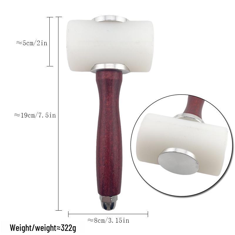 DIY Leather Carving Tool: Nylon Hammer for Furniture Protection & Art Punch Installation