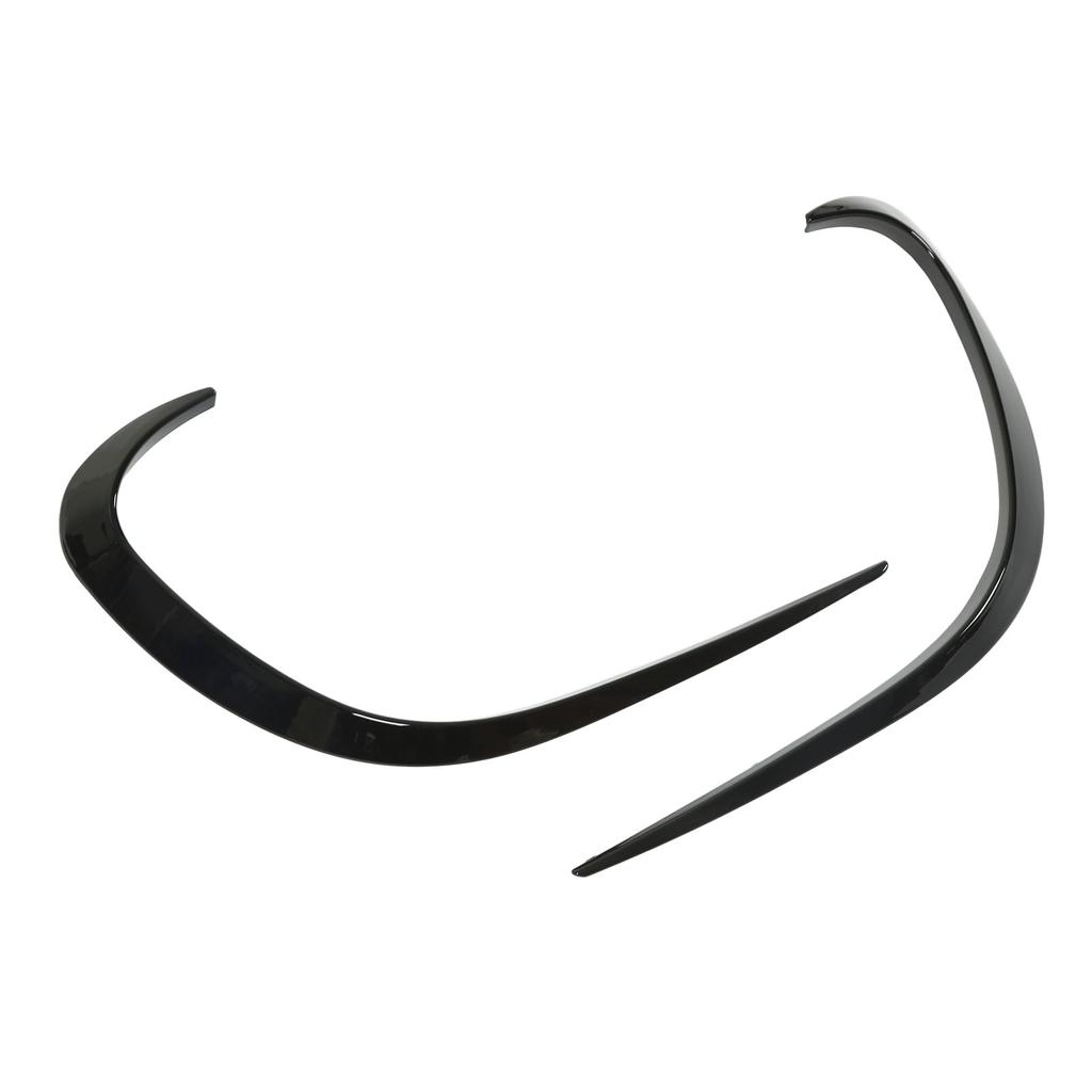 2PCS Front Bumper Air Spoiler Piano Black Smooth Surface Rustproof Replacement For Mercedes‑Benz C‑class W206 2022+