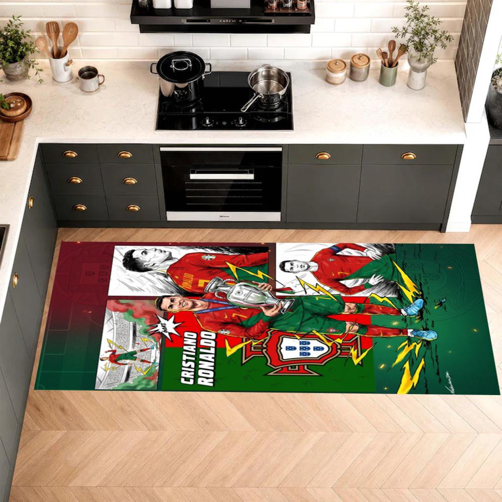 Cristiano Ronaldo Kitchen Carpet Nonslip Floor Mat Ideal For Indoor And Outdoor Entryway Door Mat Laundry Room Bathroom Foot Mat