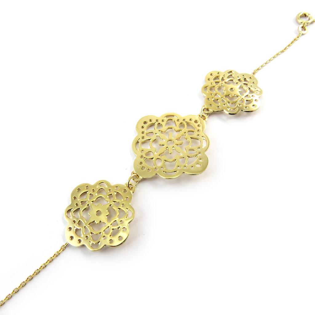 Les Trésors De Lily [N3773] - Bracelet plaqué or 'Carmen'